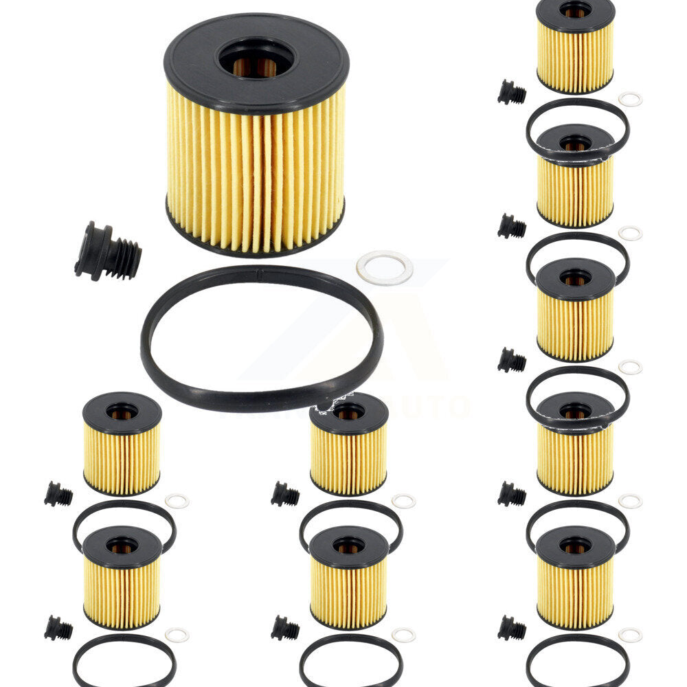 Engine Cartridge Oil Filter (10 Pack) For Hyundai Elantra Kona Sonata Kia K4 2.0L K56-100593