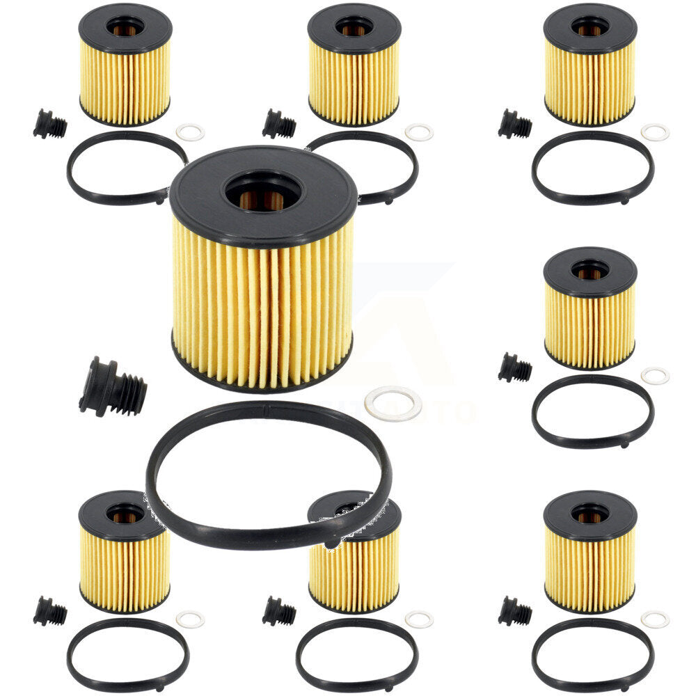 Engine Cartridge Oil Filter (8 Pack) For Hyundai Elantra Kona Sonata Kia K4 2.0L K56-100599