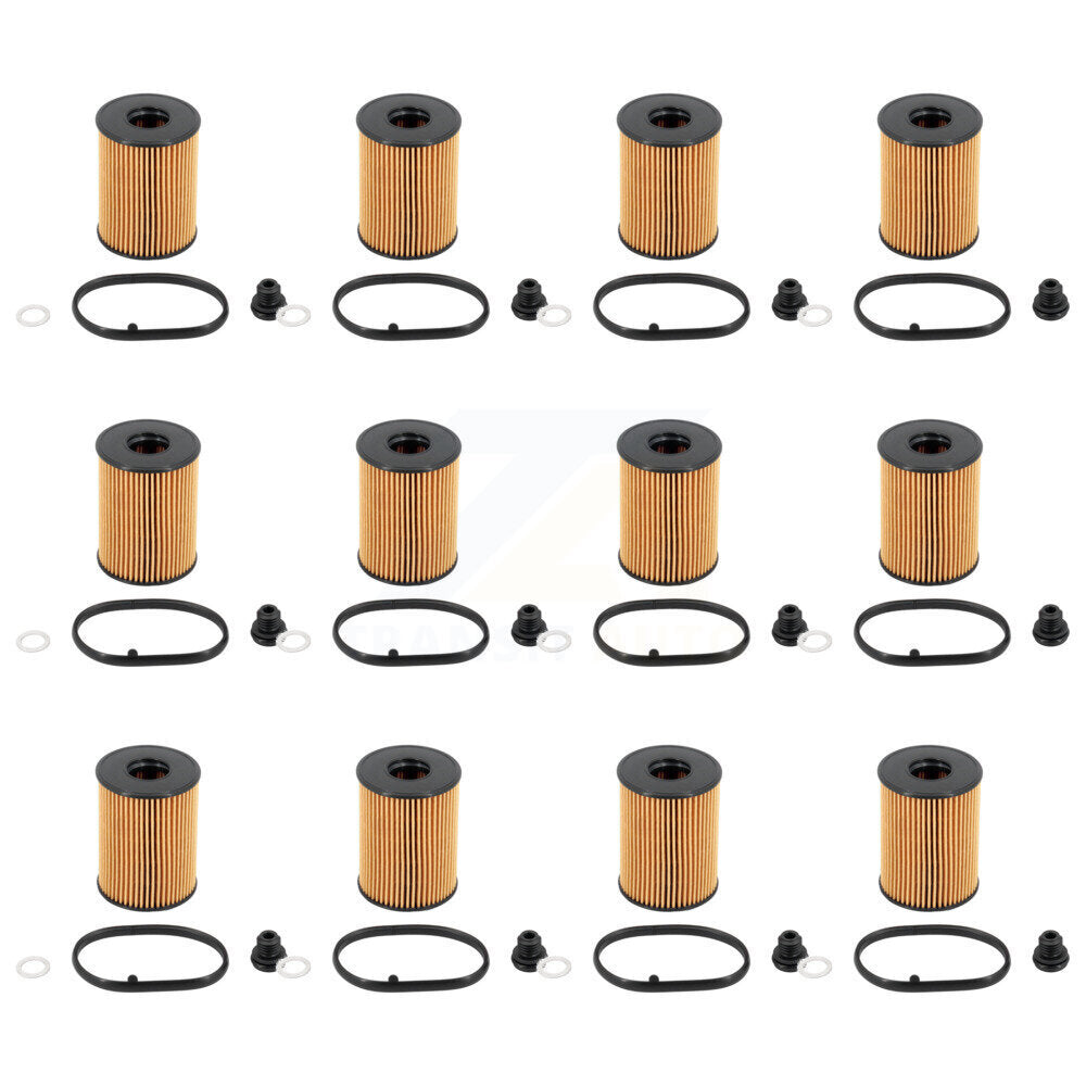 Engine Cartridge Oil Filter (12 Pack) For Hyundai Tucson Kia Santa Fe Sportage Sorento K5 K56-100602