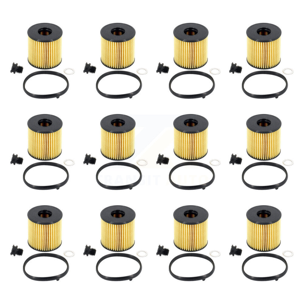 Engine Cartridge Oil Filter (12 Pack) For Hyundai Elantra Kona Sonata Kia K4 2.0L K56-100603