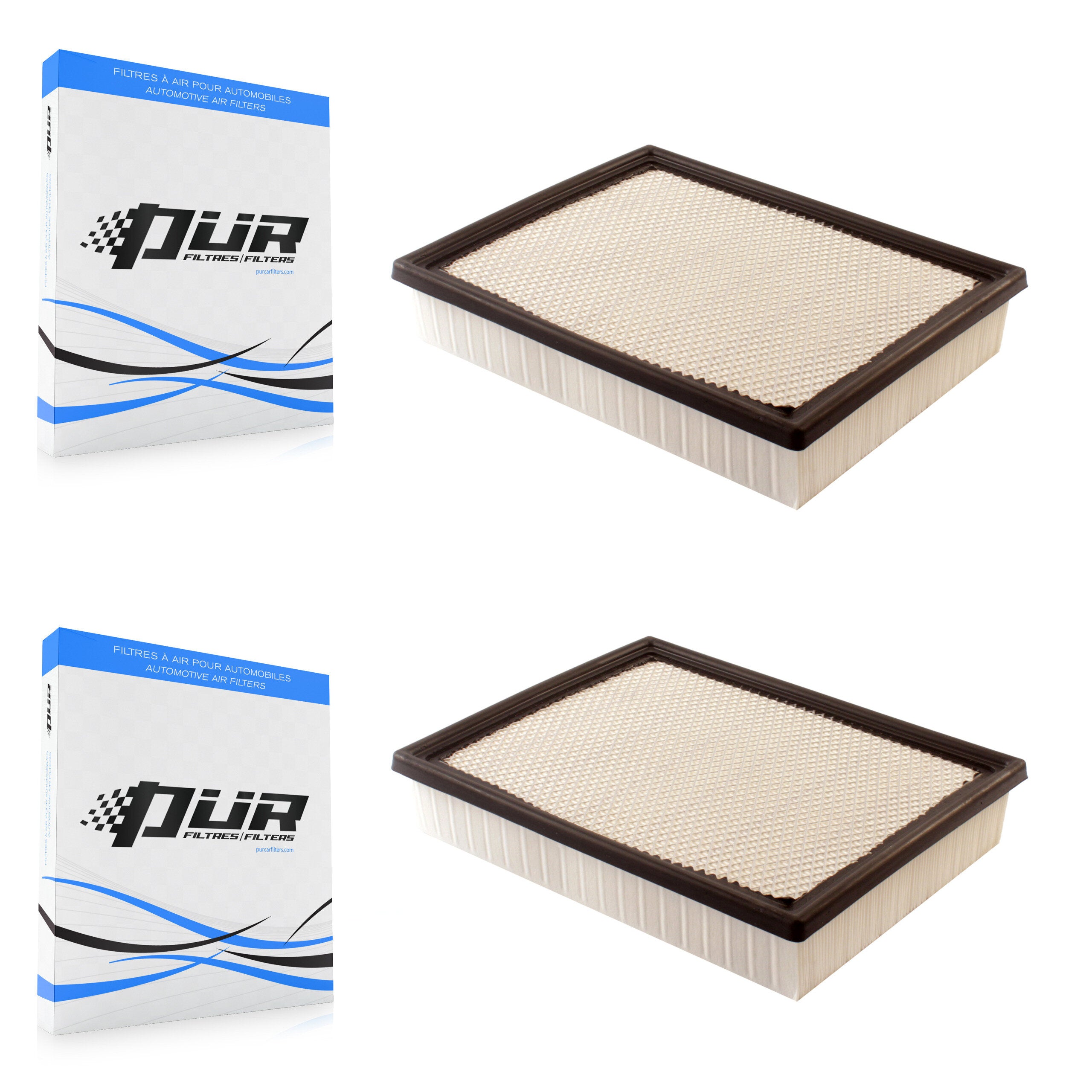 Engine Air Filter (2 Pack) For Chevrolet GMC Sierra 1500 Silverado 2500 HD 3500 Tahoe XL K57-100053
