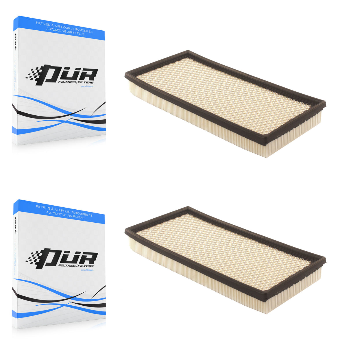 Engine Air Filter (2 Pack) For Dodge Dakota Ram 2500 1500 3500 Jeep Cherokee Durango K57-100120