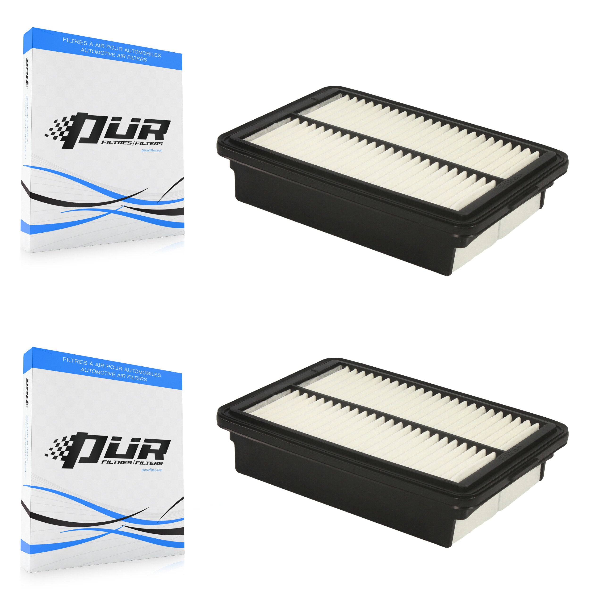 Engine Air Filter (2 Pack) For Hyundai Elantra Kona Kia Forte Soul Forte5 GT Veloster K57-100123