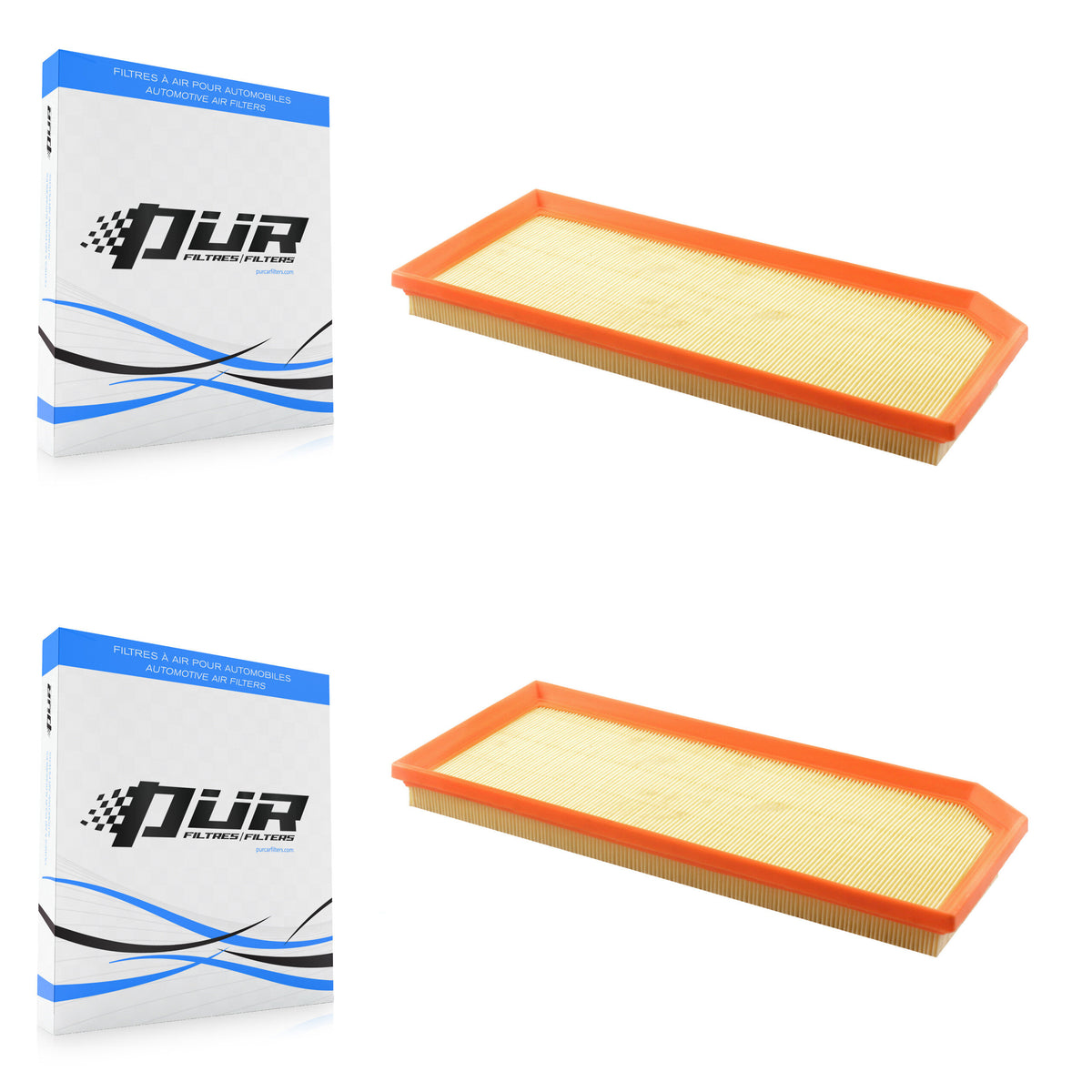 Engine Air Filter (2 Pack) For Volkswagen Jetta Golf Passat Eos Audi GTI A3 Quattro R TT K57-100146