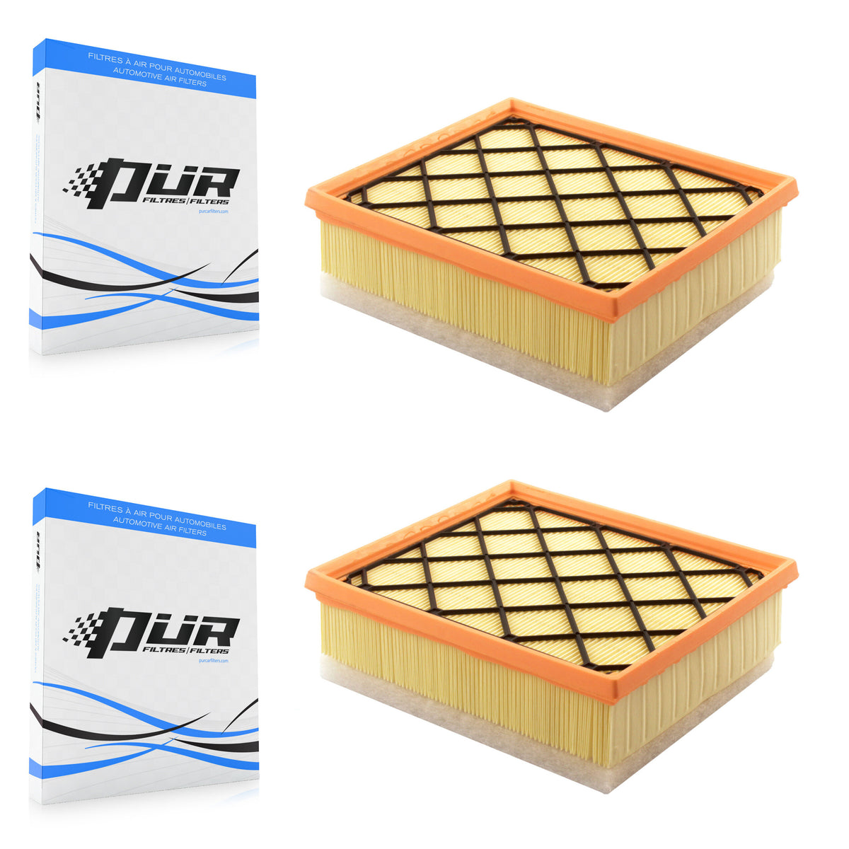Engine Air Filter (2 Pack) For Volvo S60 S40 C30 XC60 V50 C70 V60 Cross Country XC70 K57-100165