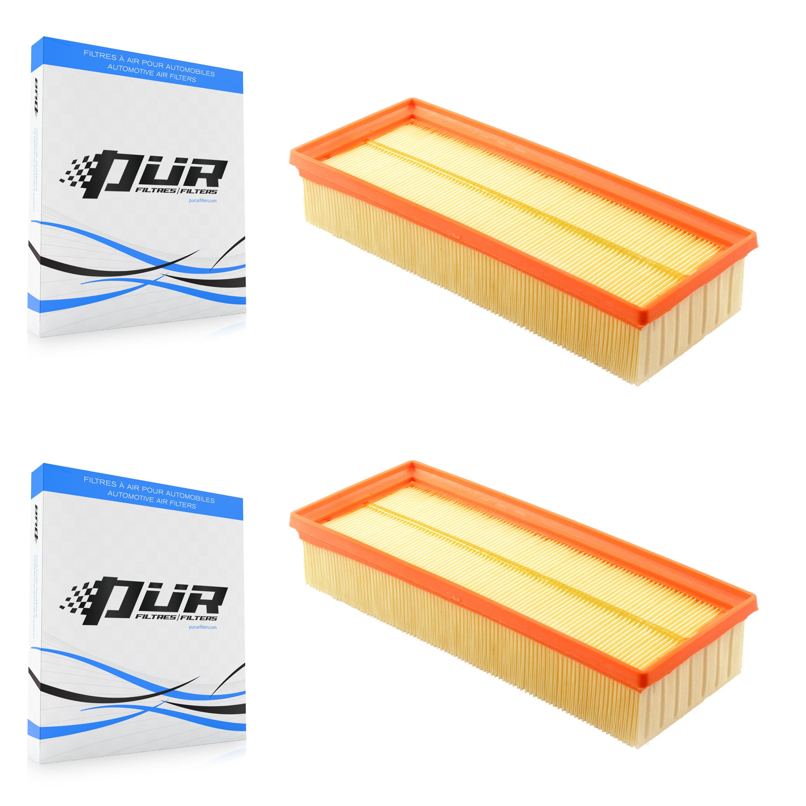 Engine Air Filter (2 Pack) For Audi Q5 A4 Quattro A5 allroad K57-100186