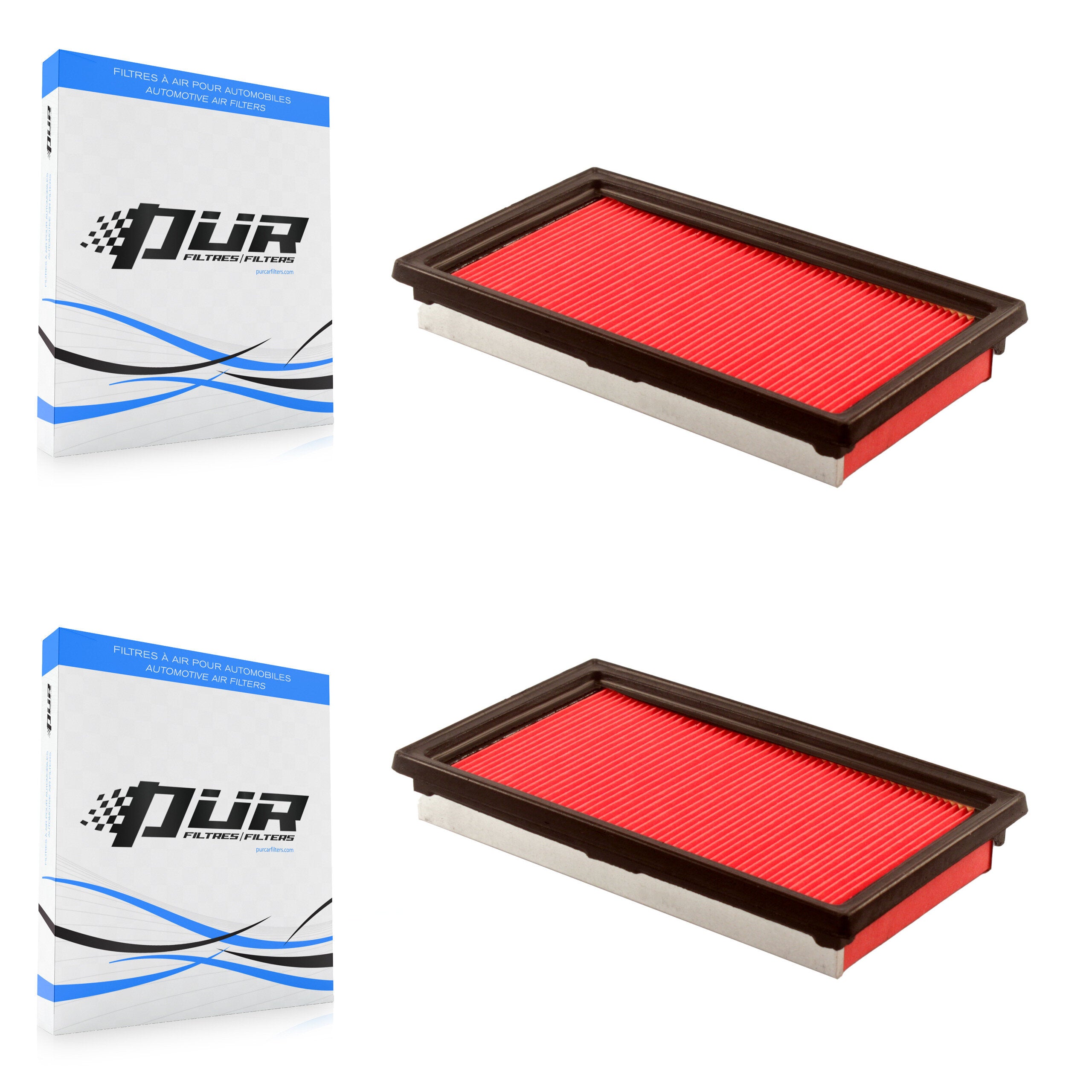 Engine Air Filter (2 Pack) For Nissan Versa INFINITI Q50 NV200 Cube Chevrolet City K57-100195