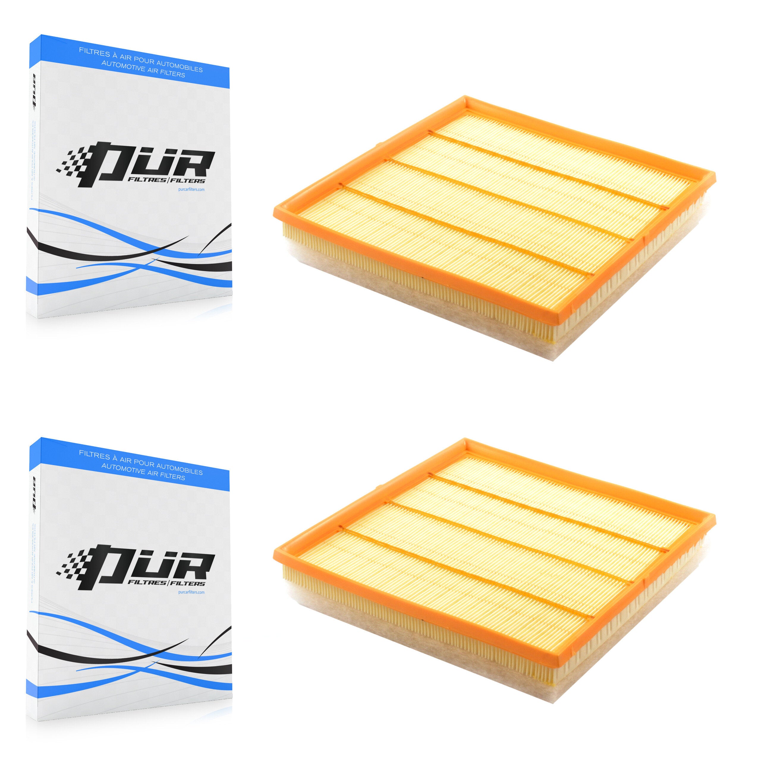 Engine Air Filter (2 Pack) For Cadillac SRX Saab 9-4X K57-100198