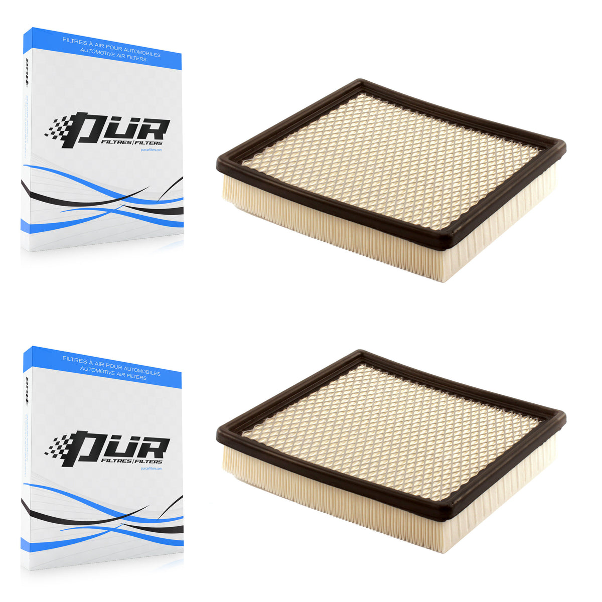 Engine Air Filter (2 Pack) For Chevrolet Impala Pontiac Grand Prix Buick LaCrosse Allure K57-100218
