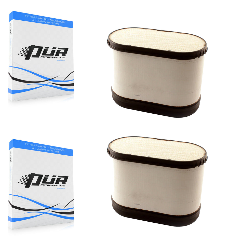 Engine Air Filter (2 Pack) For 2008-2010 Ford F-350 Super Duty F-250 F-550 F-450 K57-100234