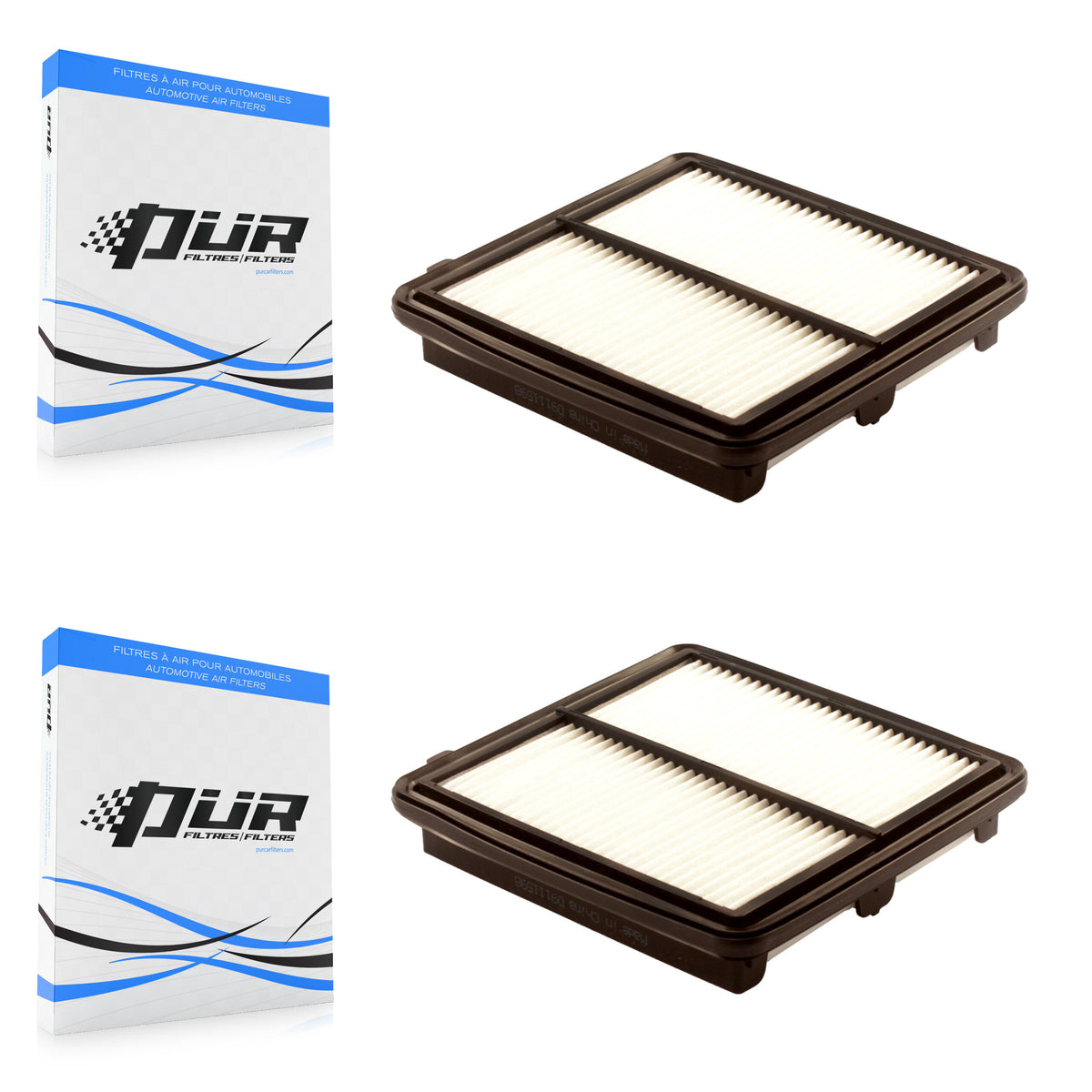 Engine Air Filter (2 Pack) For 2006-2011 Honda Civic 1.3L K57-100247