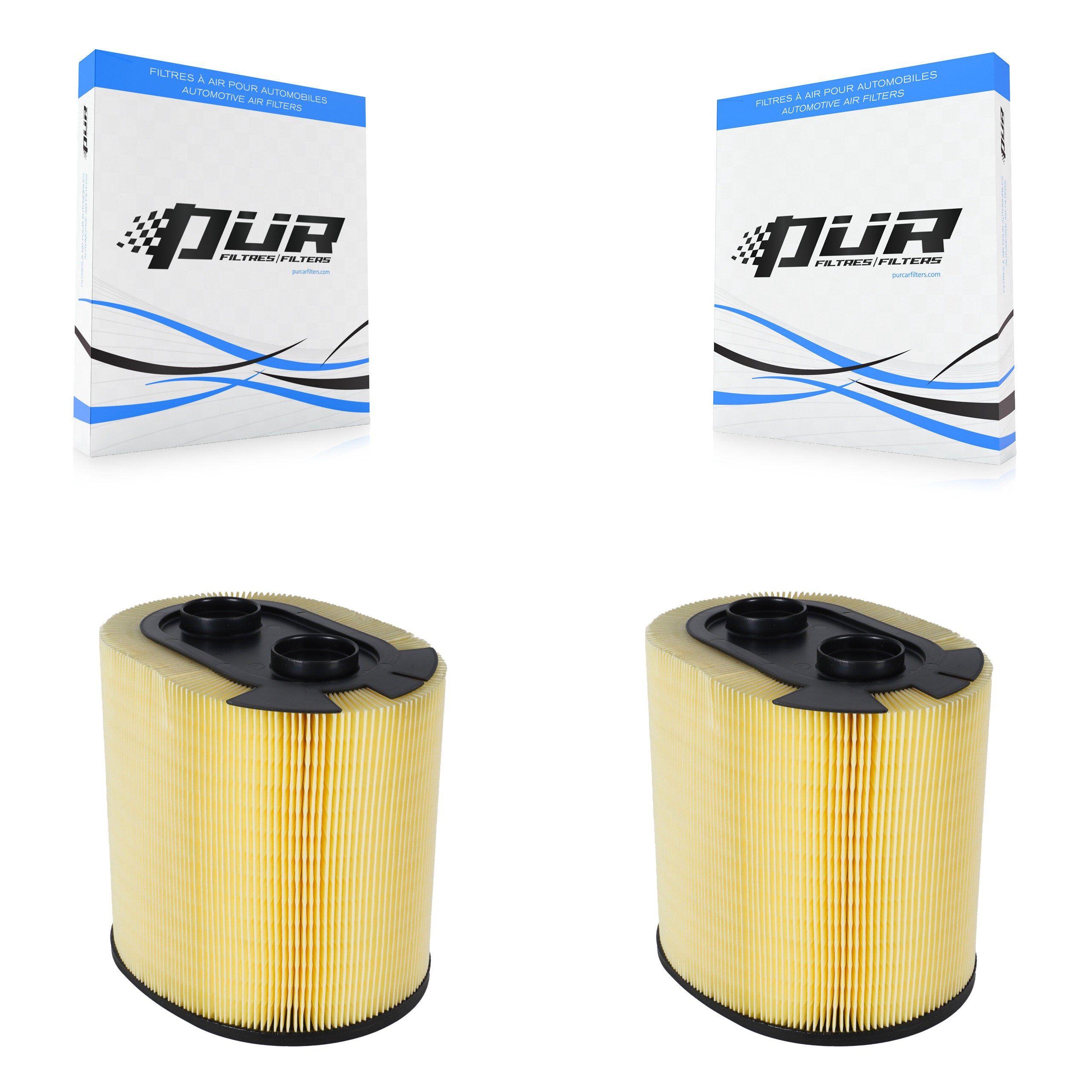 Engine Air Filter (2 Pack) For 2017-2019 Ford F-350 Super Duty F-250 F-450 F-550 K57-100267
