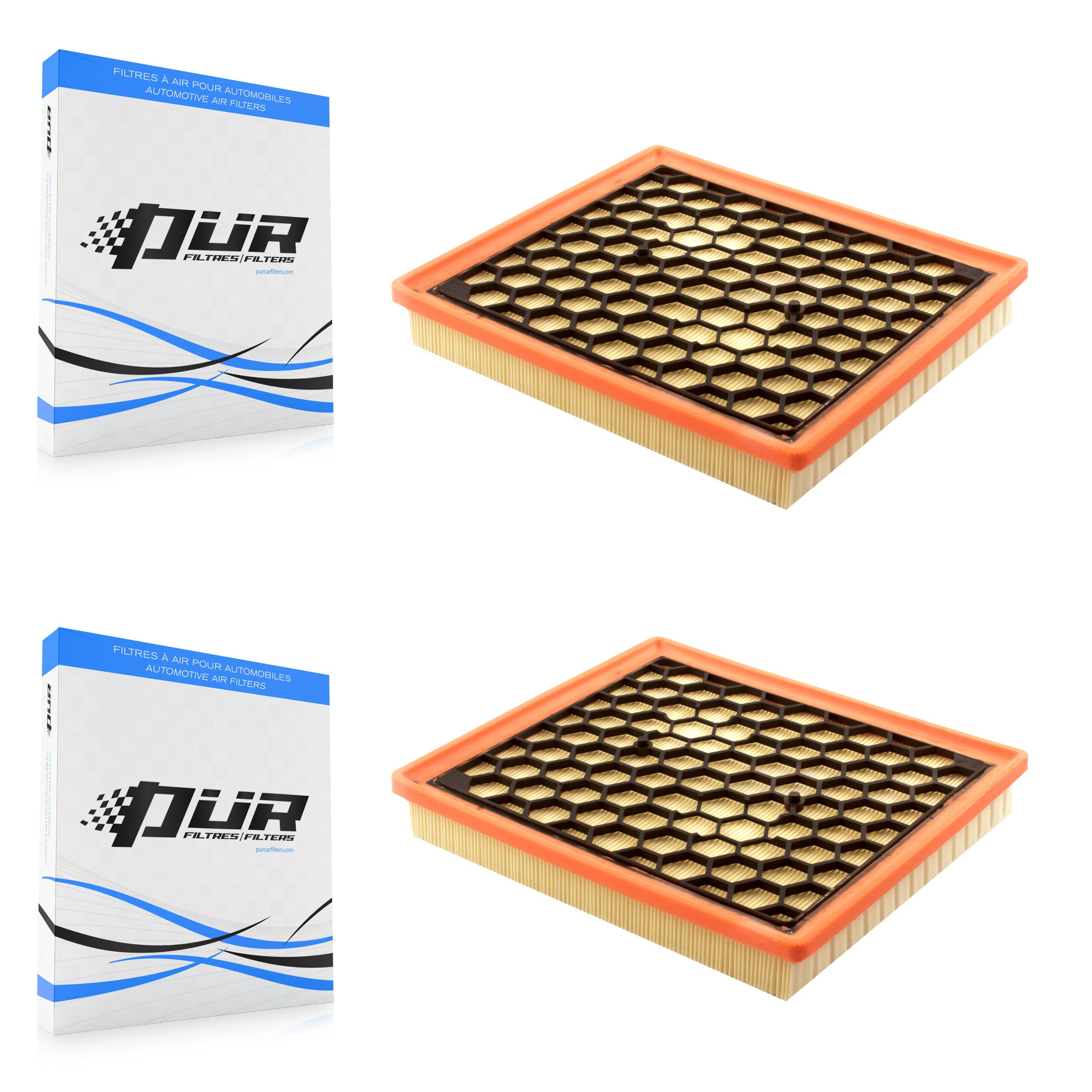 Engine Air Filter (2 Pack) For Buick Chevrolet LaCrosse Malibu Regal Impala Saab 9-5 K57-100272