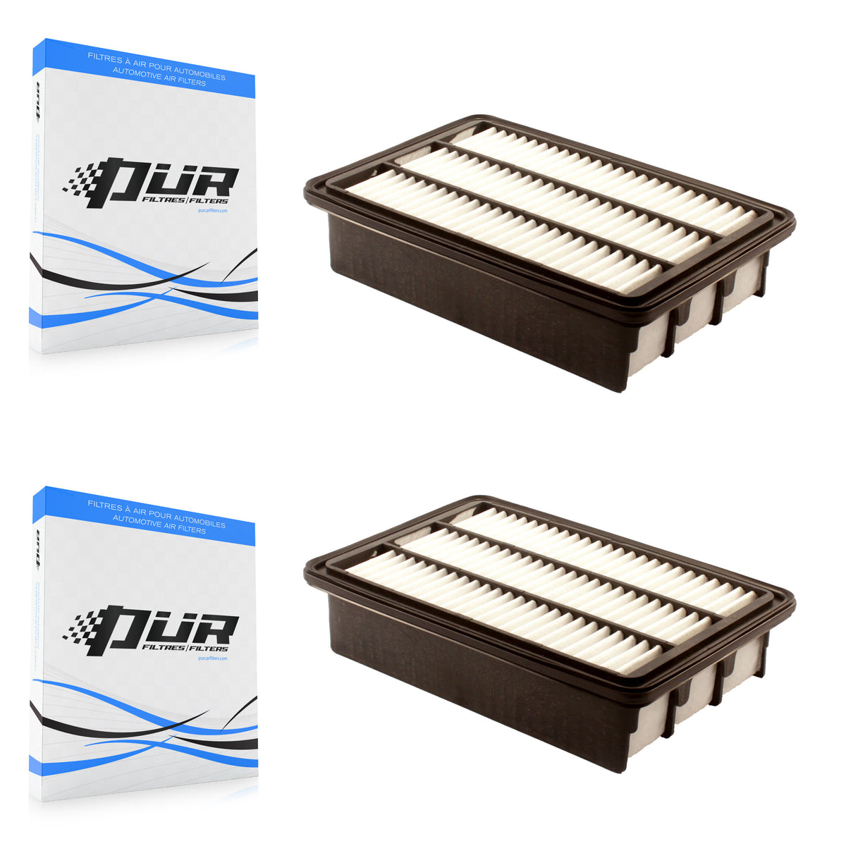 Engine Air Filter (2 Pack) For 2007-2009 Hyundai Santa Fe K57-100302