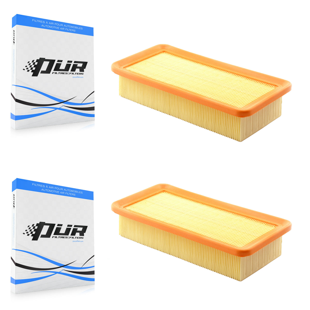 Engine Air Filter (2 Pack) For 2006-2011 Hyundai Accent Kia Rio Rio5 K57-100307