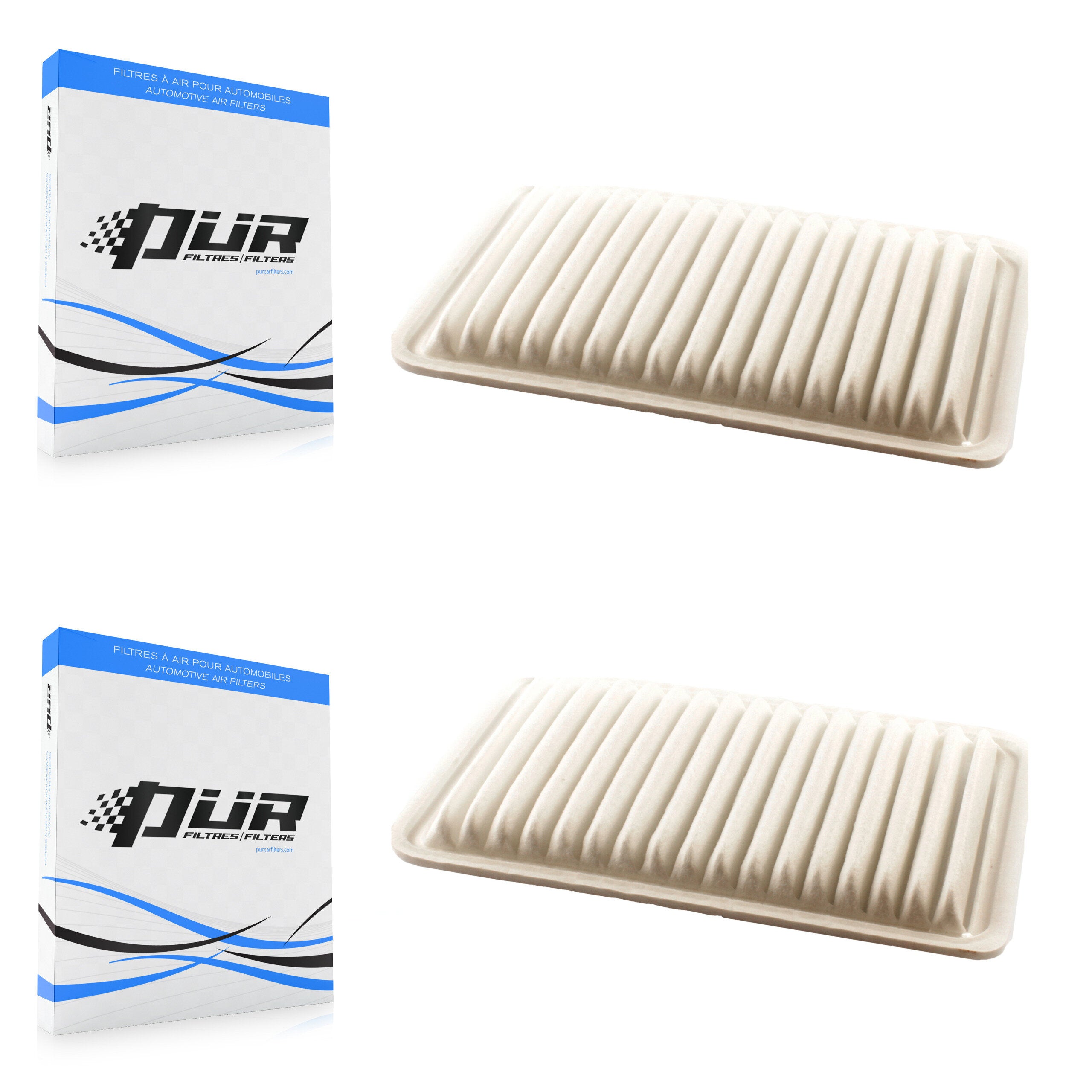 Engine Air Filter (2 Pack) For 2011-2014 Mazda 2 K57-100308