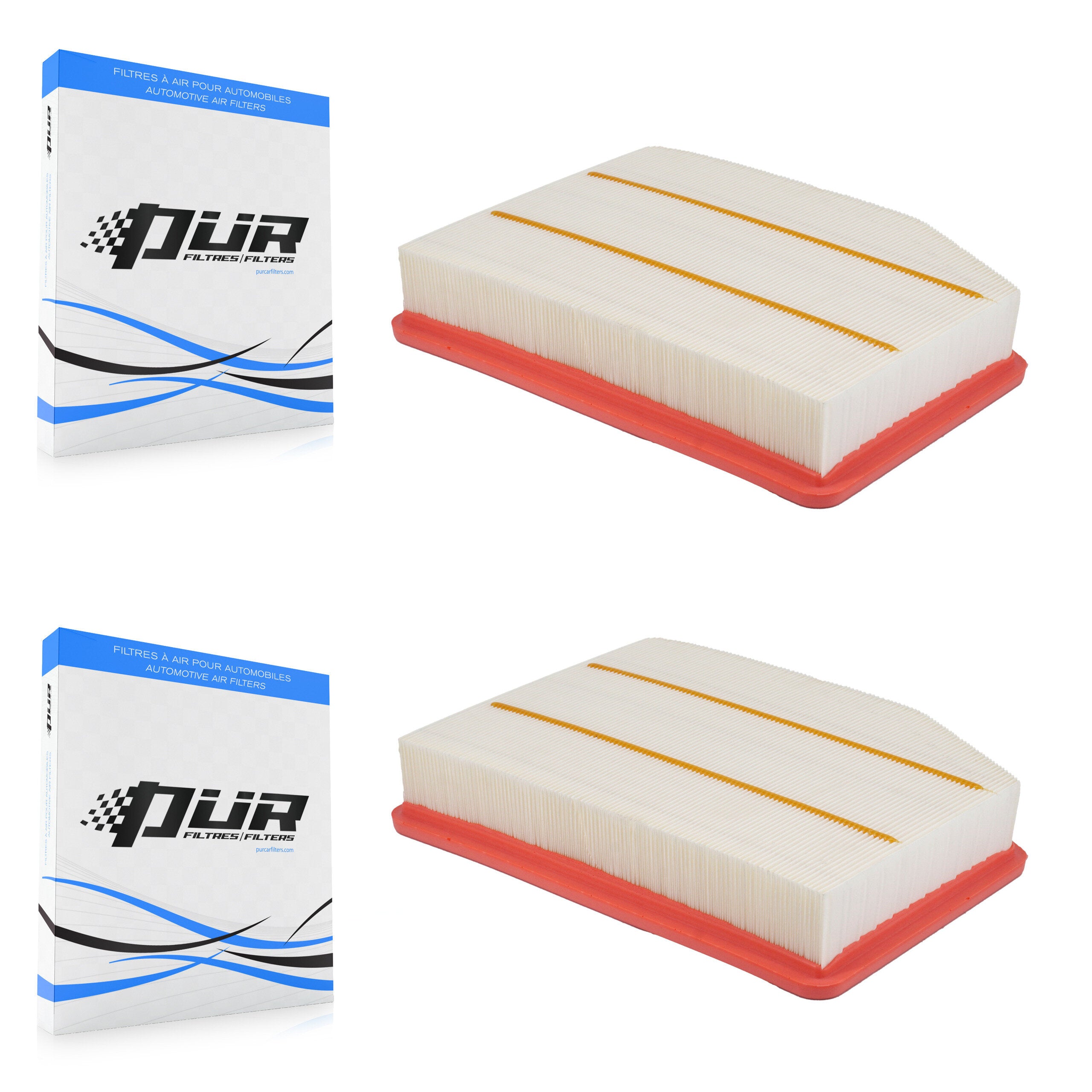 Engine Air Filter (2 Pack) For GMC Chevrolet Silverado 1500 Sierra 2500 HD 3500 Yukon XL K57-103892