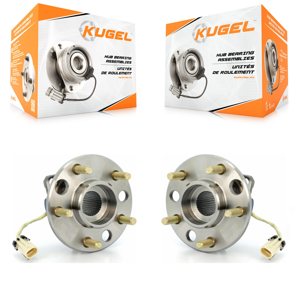 Front Wheel Bearing Hub Assembly Pair For Buick LeSabre Oldsmobile Cadillac DeVille 88 Pontiac Bonneville Park Avenue Cutlass Ciera Century Eldorado Seville 98 Riviera Chevrolet Lumina APV K70-100249