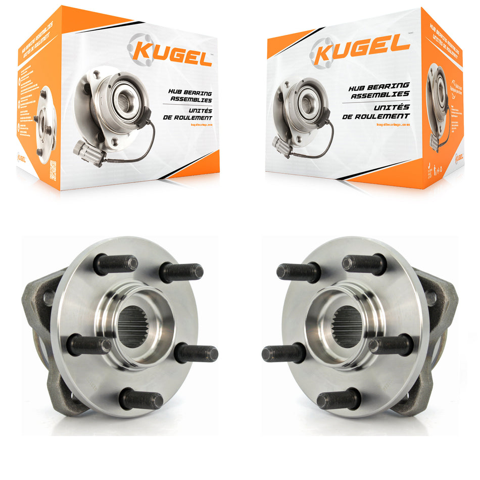 Front Wheel Bearing And Hub Assembly Pair For Dodge Grand Caravan Chrysler Town & Country Plymouth Voyager With 14" Factory Wheels K70-100255