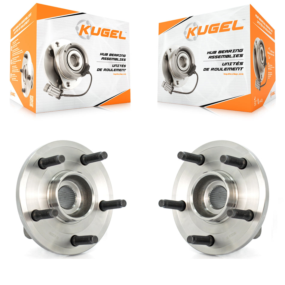 Front Wheel Bearing And Hub Assembly Pair For Dodge Dakota Mitsubishi Raider 2-Wheel ABS K70-100299