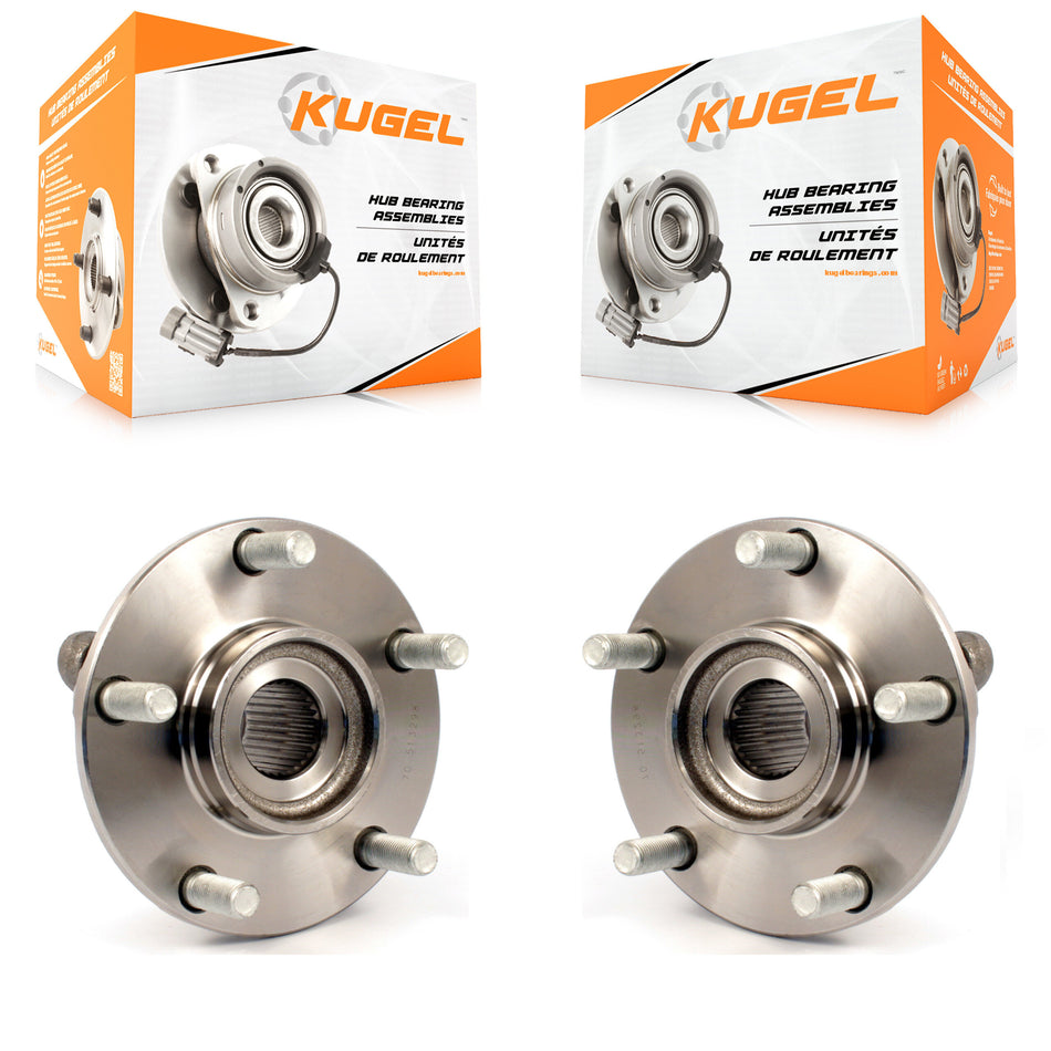 Front Wheel Bearing And Hub Assembly Pair For Nissan Rogue Sentra Select K70-100344