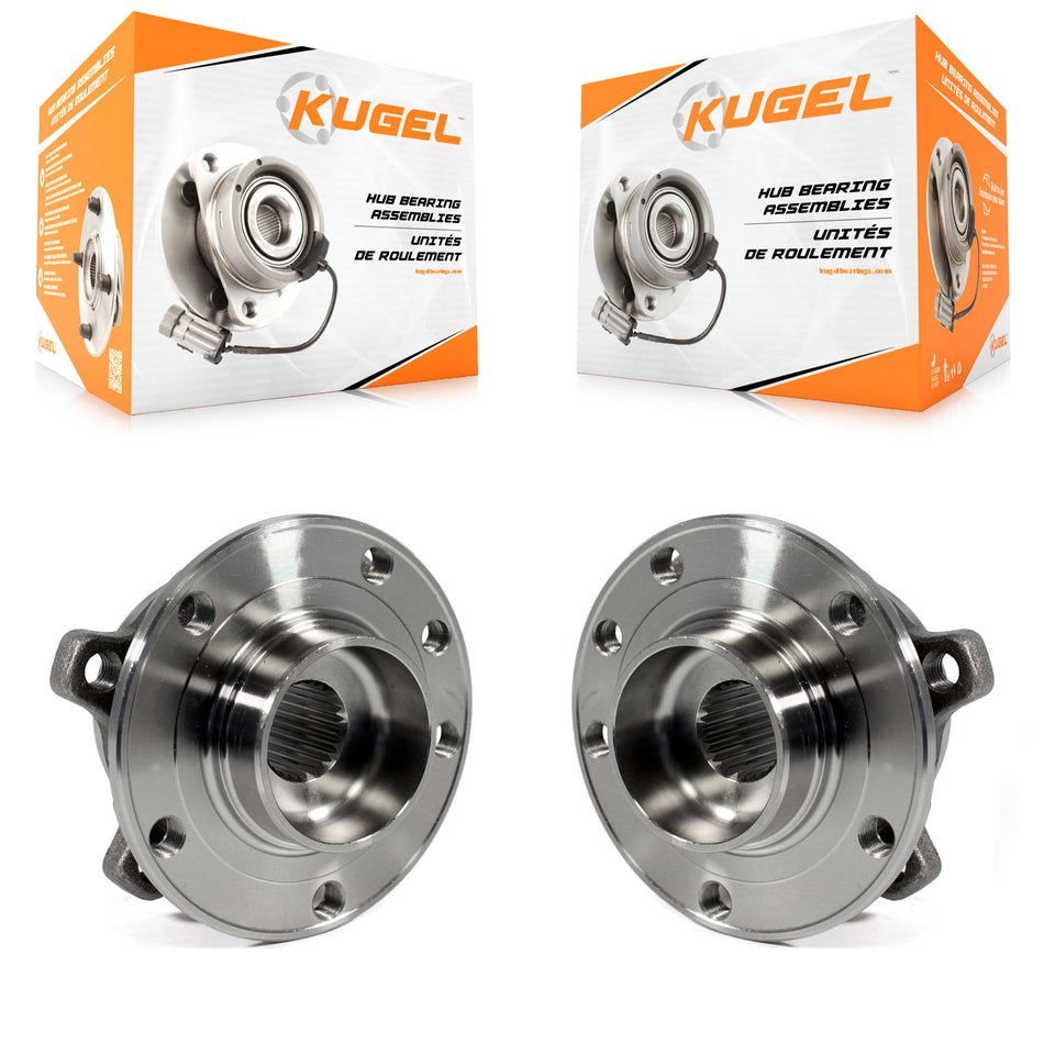 Front Wheel Bearing And Hub Assembly Pair For 2014-2022 Jeep Cherokee Without Off Road Suspension K70-100366