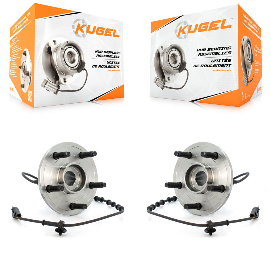 Front Wheel Bearing And Hub Assembly Pair For 2002-2005 Dodge Ram 1500 4-Wheel ABS K70-100413