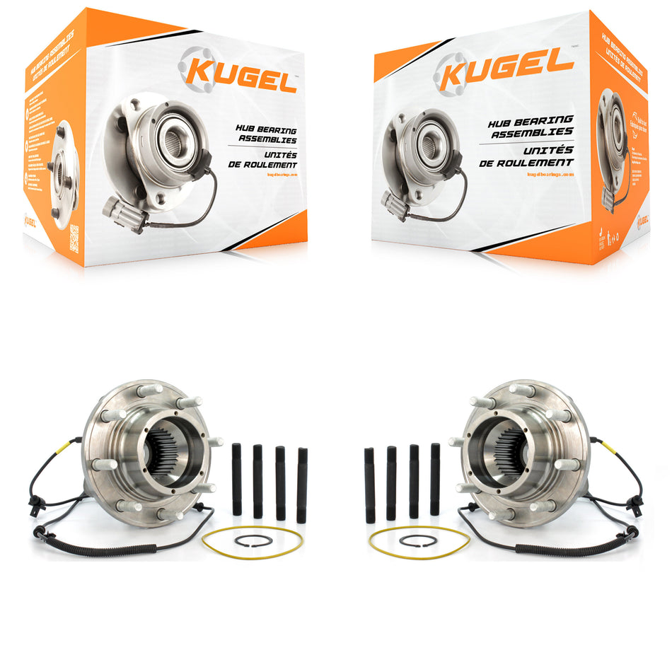 Front Wheel Bearing And Hub Assembly Pair For Ford F-250 Super Duty F-350 4WD K70-100418