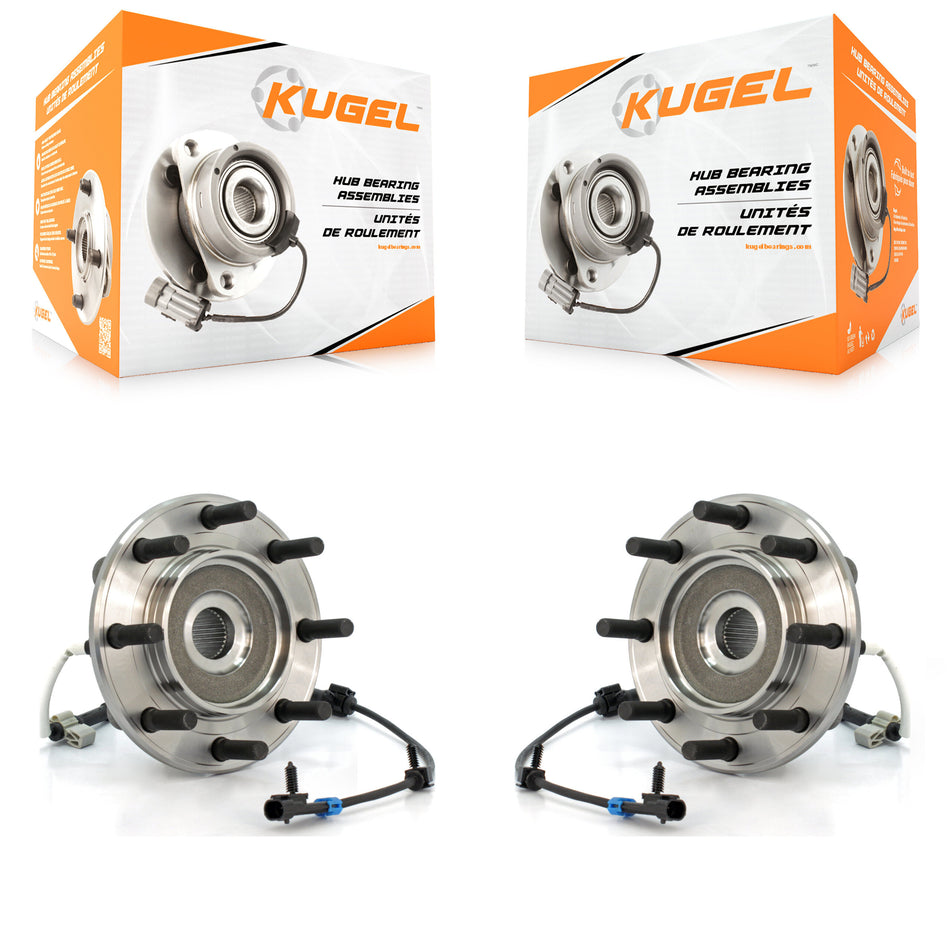 Front Wheel Bearing And Hub Assembly Pair For Chevrolet Silverado 3500 GMC Sierra Classic 4WD K70-100423