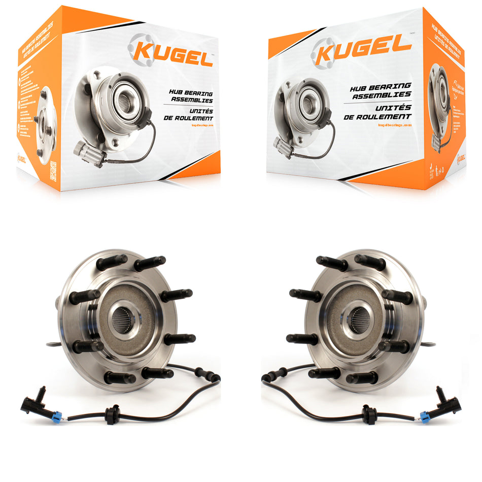 Front Wheel Bearing And Hub Assembly Pair For Chevrolet Silverado 2500 HD GMC Sierra 3500 Suburban Hummer H2 Yukon XL K70-100430