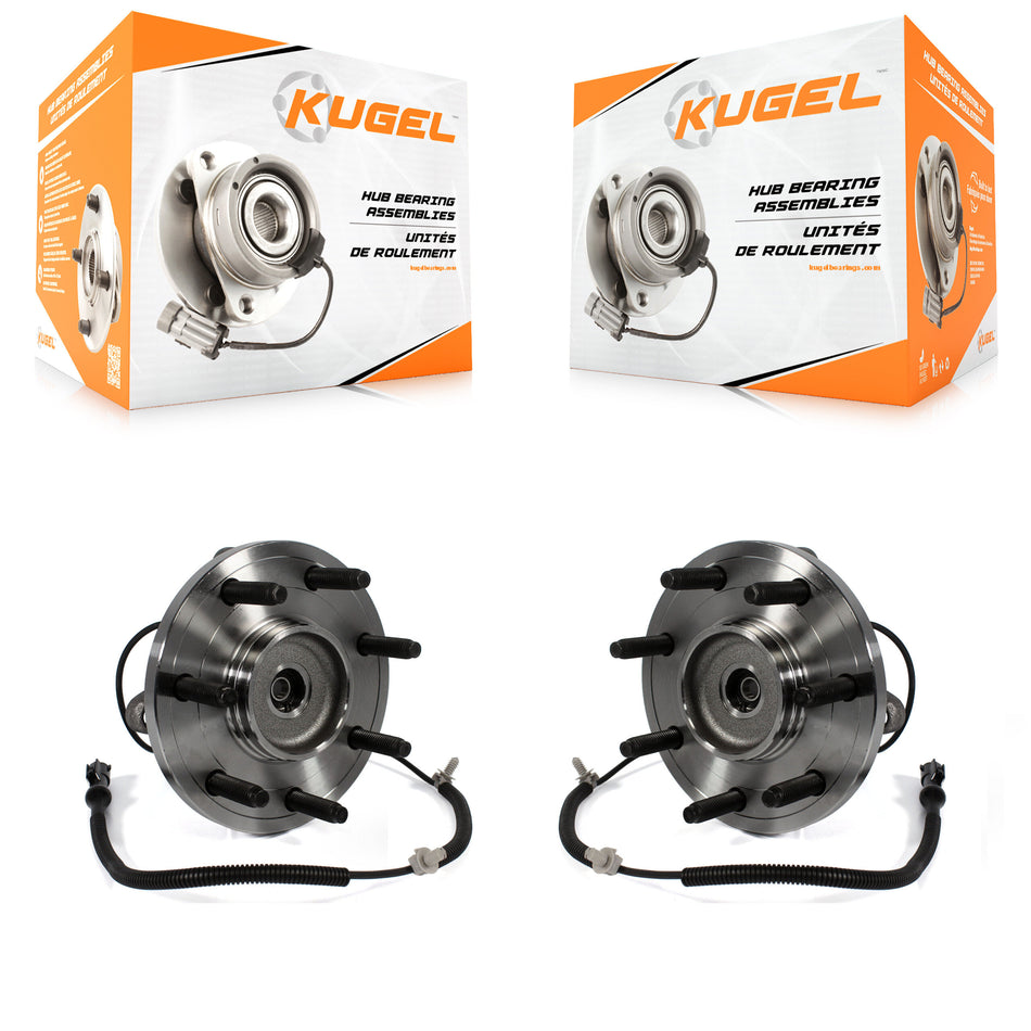 Front Wheel Bearing And Hub Assembly Pair For Ford F-150 With Heavy Duty Payload Package 7 Lug Wheels K70-100437
