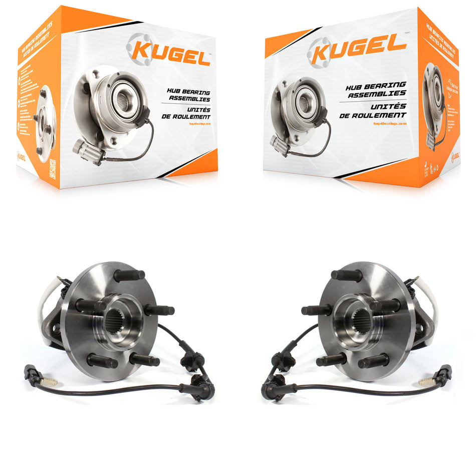 Front Wheel Bearing And Hub Assembly Pair For Ford Ranger Mazda B4000 Square Connector 4WD K70-100445