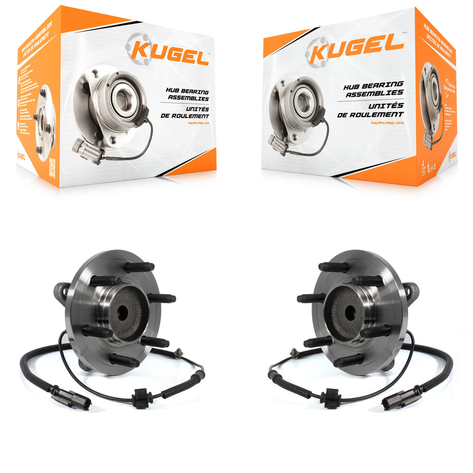 Front Wheel Bearing And Hub Assembly Pair For 2011-2014 Ford F-150 Expedition Lincoln Navigator RWD K70-100449