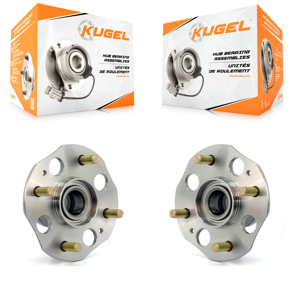 Rear Wheel Bearing And Hub Assembly Pair For 1998-2002 Honda Accord 2.3L with Drum rear brakes Non-ABS K70-100585