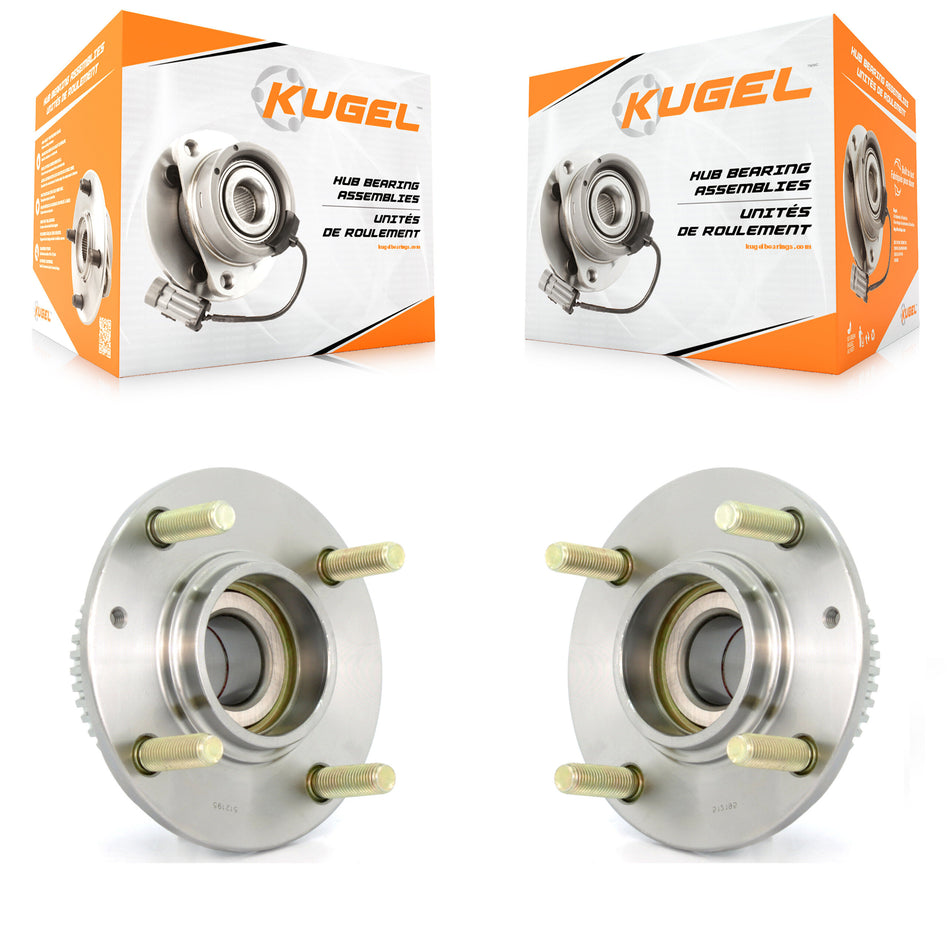 Rear Wheel Bearing And Hub Assembly Pair For Hyundai Elantra Kia Spectra Spectra5 4-Wheel ABS K70-100597