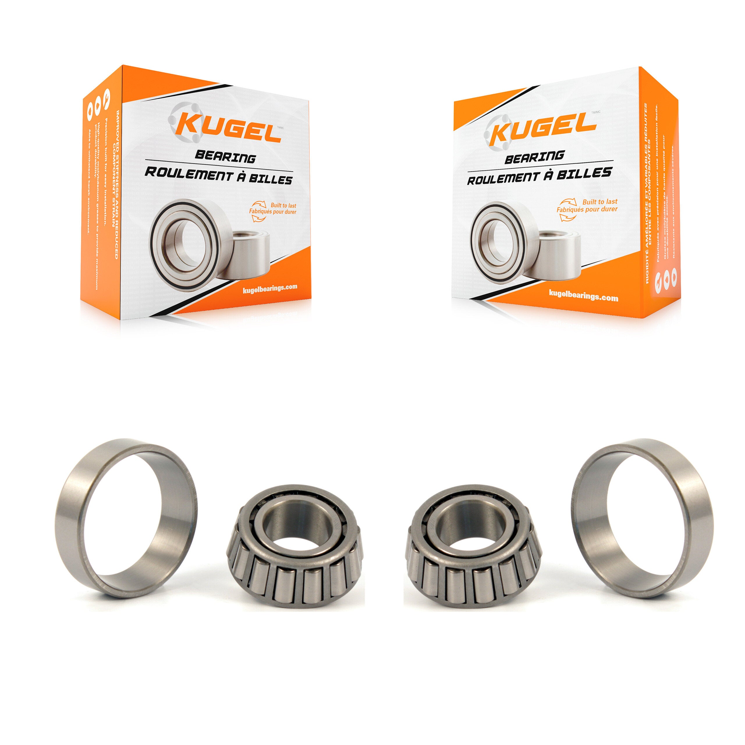Front Outer Wheel Bearing Race Pair For Chevrolet C1500 GMC Toyota Dodge Ram 1500 Tacoma K70-101089