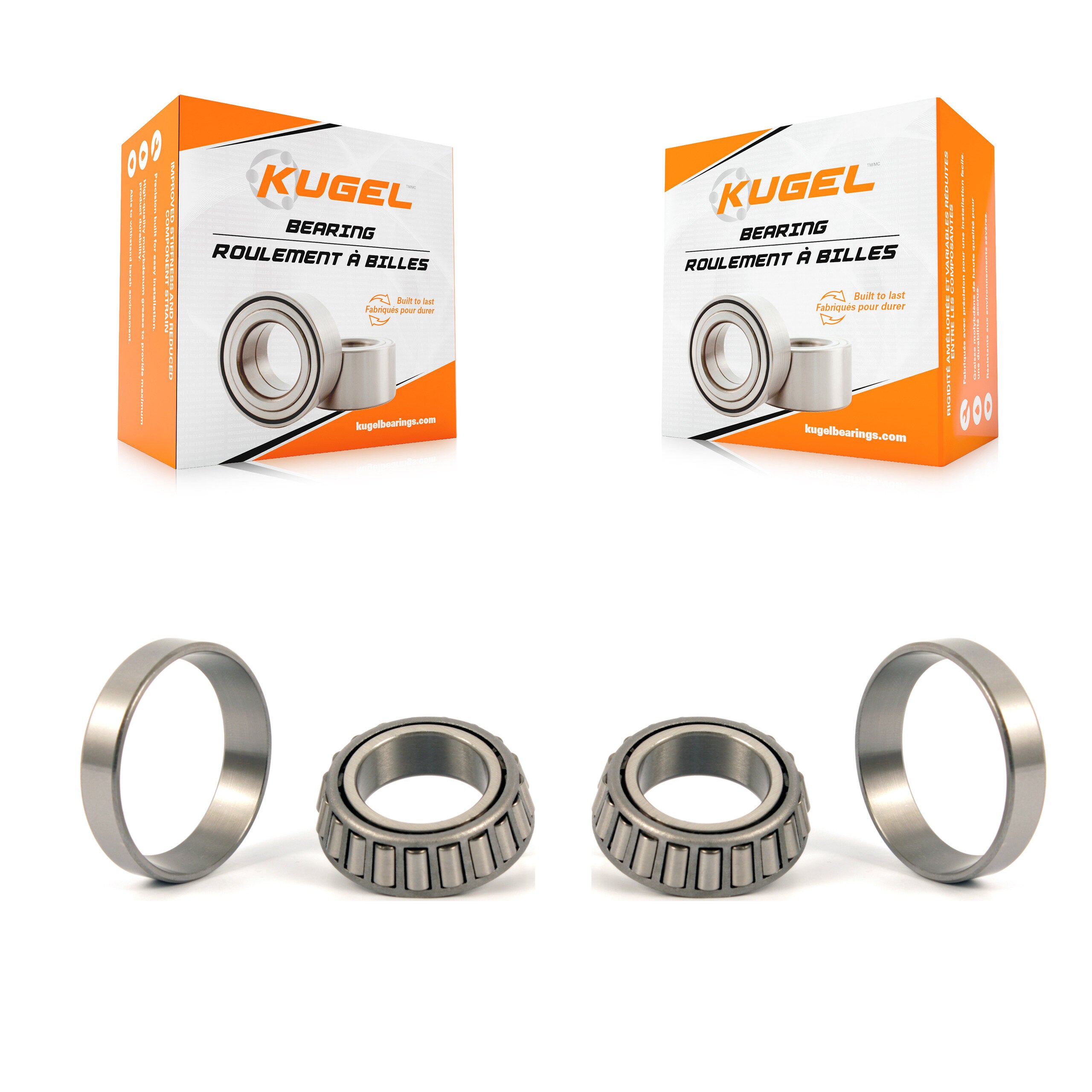 Rear Inner Wheel Bearing Race Pair For Kia Rio Ford Festiva Aspire Dodge Chrysler LeBaron K70-101116