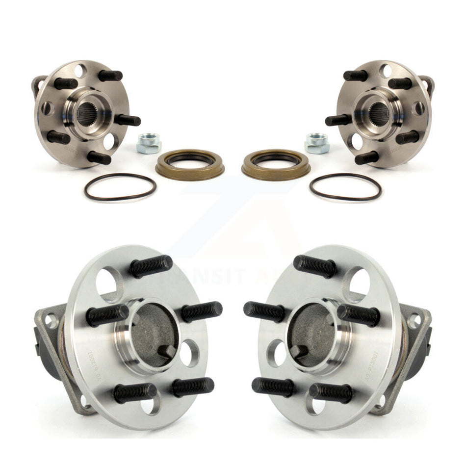 Front Rear Wheel Bearing & Hub Assembly Kit For Chevrolet Cavalier Pontiac Sunfire Grand Am Corsica Buick Skylark Oldsmobile Achieva Beretta Sunbird K70-101160