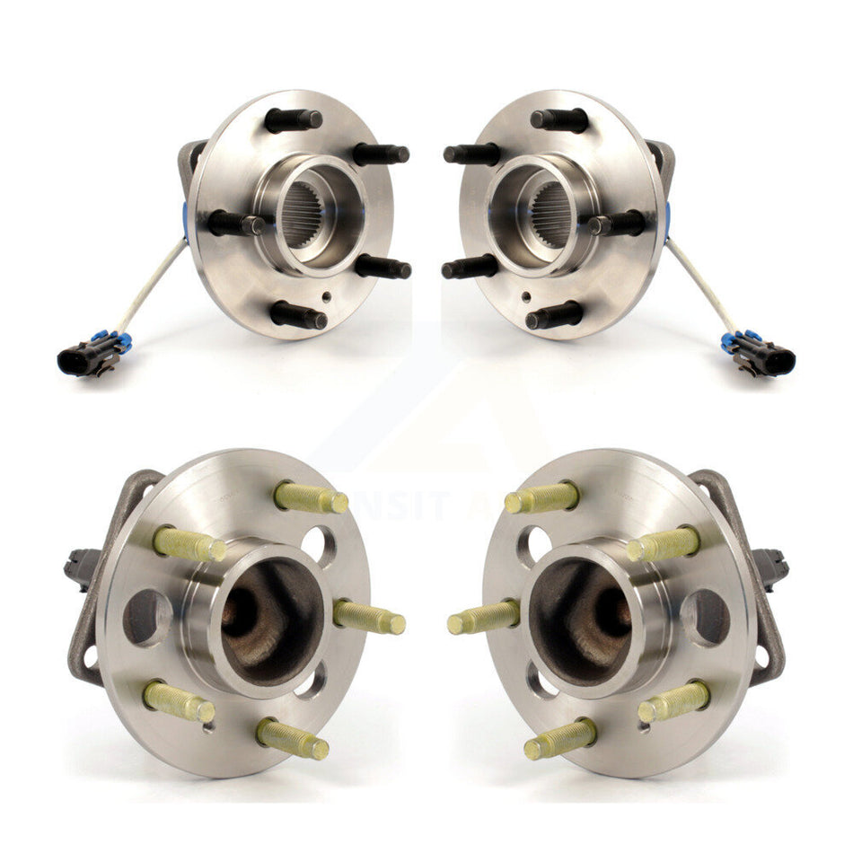 Front Rear Wheel Bearing & Hub Assembly Kit For Buick LeSabre Cadillac Lucerne DeVille DTS Park Avenue Pontiac Bonneville Seville Oldsmobile Aurora Riviera K70-101172