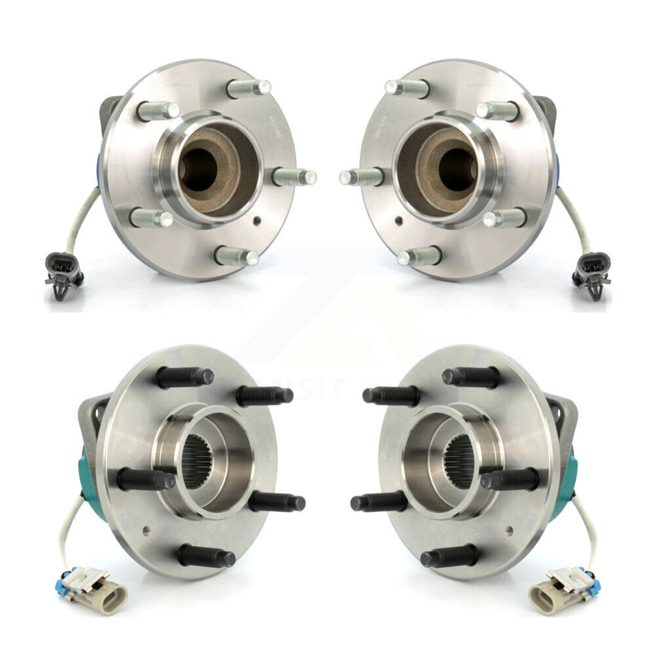 Front Rear Wheel Bearing & Hub Assembly Kit For Cadillac CTS STS K70-101193