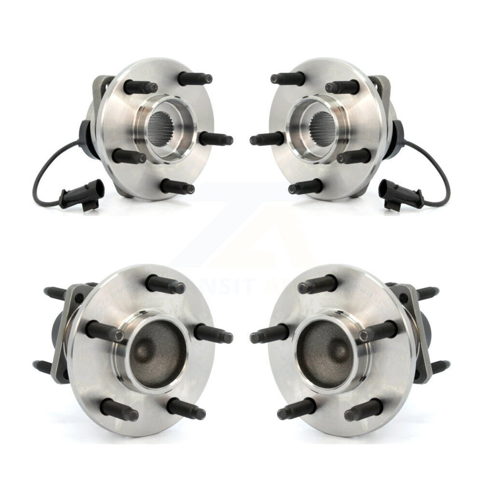 Front Rear Wheel Bearing & Hub Assembly Kit For 2008 Chevrolet Cobalt 2.0L With 5 Lug Wheels K70-101210