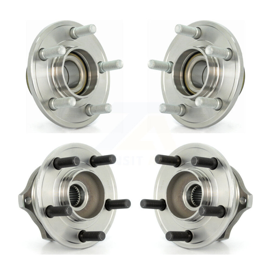 Front Rear Wheel Bearing & Hub Assembly Kit For Chrysler 300 Dodge Charger Magnum RWD K70-101222
