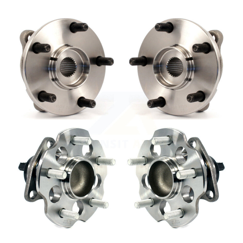 Front Rear Wheel Bearing & Hub Assembly Kit For 2012-2018 Toyota Prius V K70-101245