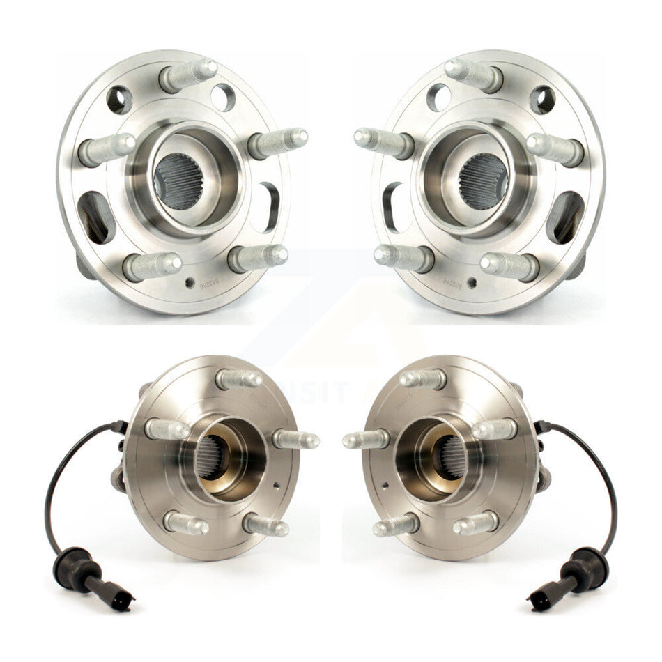 Front Rear Wheel Bearing & Hub Assembly Kit For 2010-2017 Chevrolet Equinox GMC Terrain K70-101262