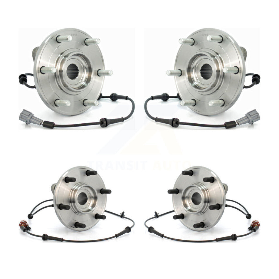 Front Rear Wheel Bearing & Hub Assembly Kit For Nissan Armada Infiniti QX56 INFINITI K70-101298