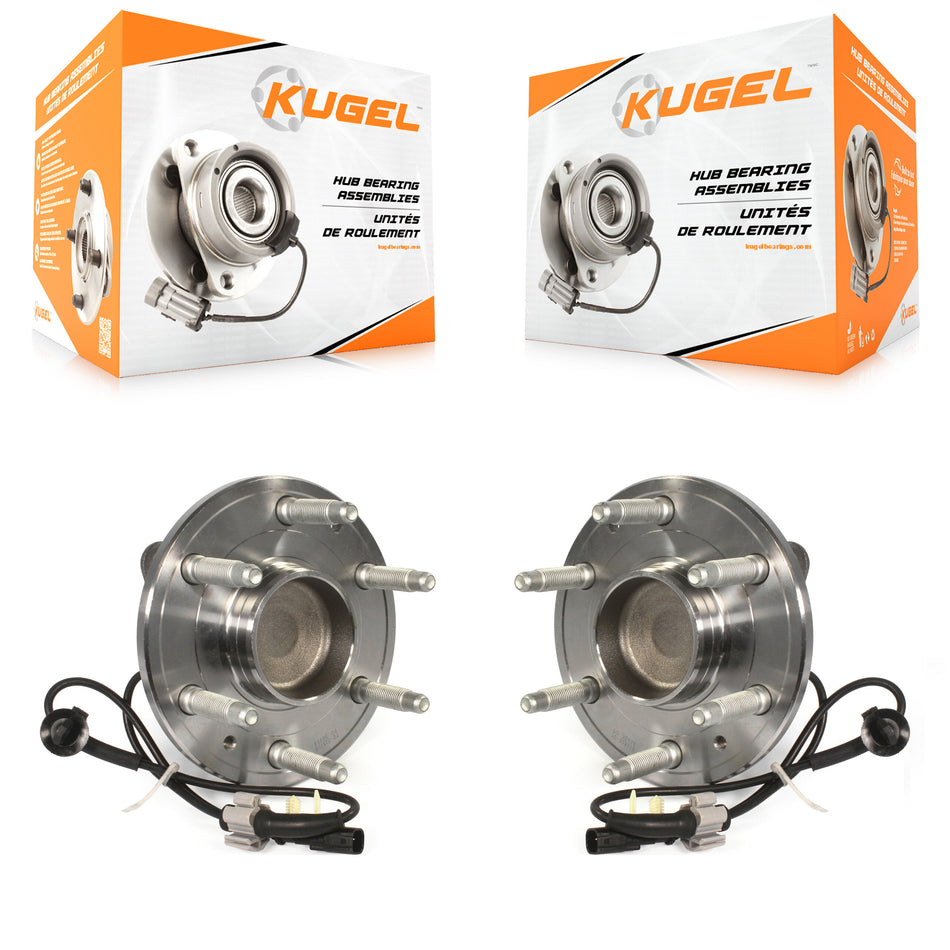 Front Wheel Bearing And Hub Assembly Pair For Chevrolet Silverado 1500 GMC Sierra Tahoe Suburban Yukon Cadillac XL Escalade ESV LD Limited RWD K70-101418