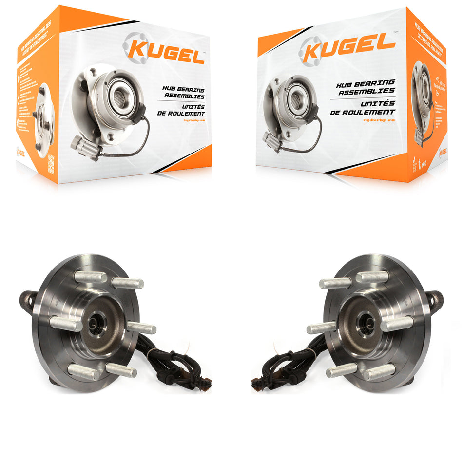 Front Wheel Bearing And Hub Assembly Pair For 2015-2017 Ford F-150 4WD K70-101421