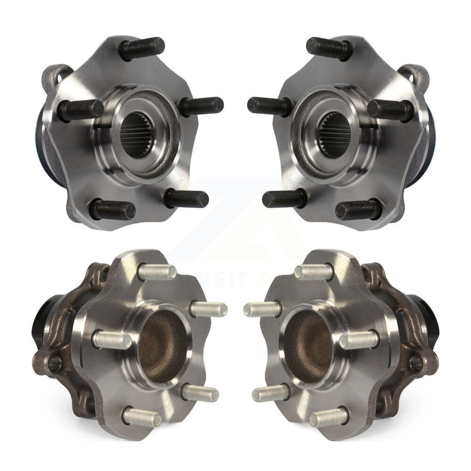 Front Rear Wheel Bearing & Hub Assembly Kit For 2015-2018 Chevrolet City Express K70-101439
