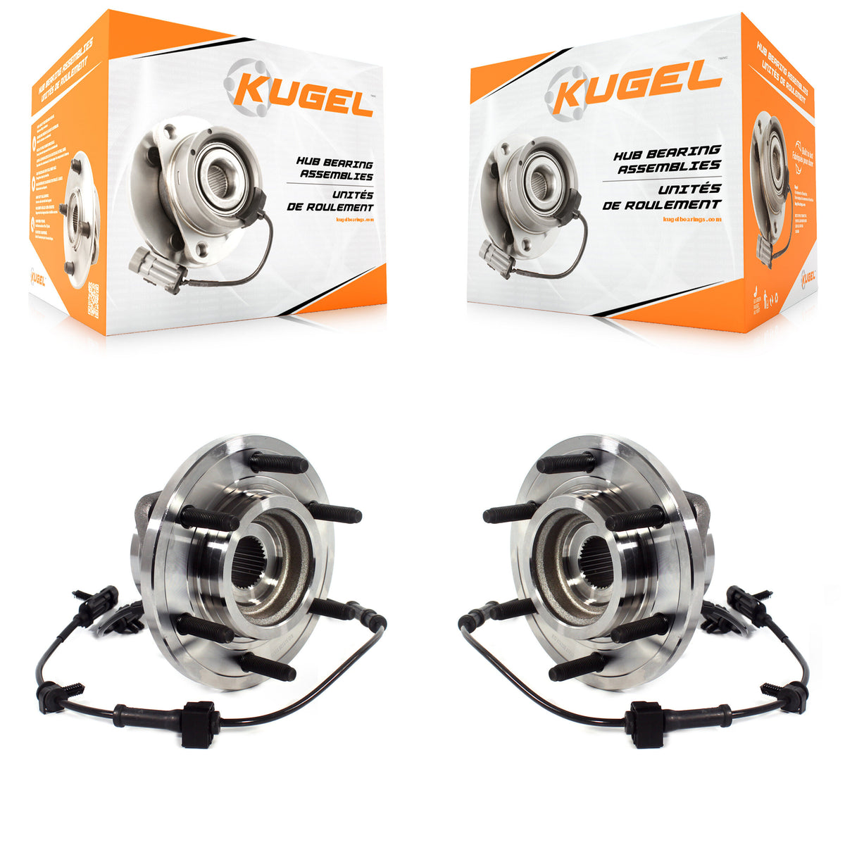 Front Wheel Bearing And Hub Assembly Pair For 2009-2010 Hummer H3T H3 K70-101490