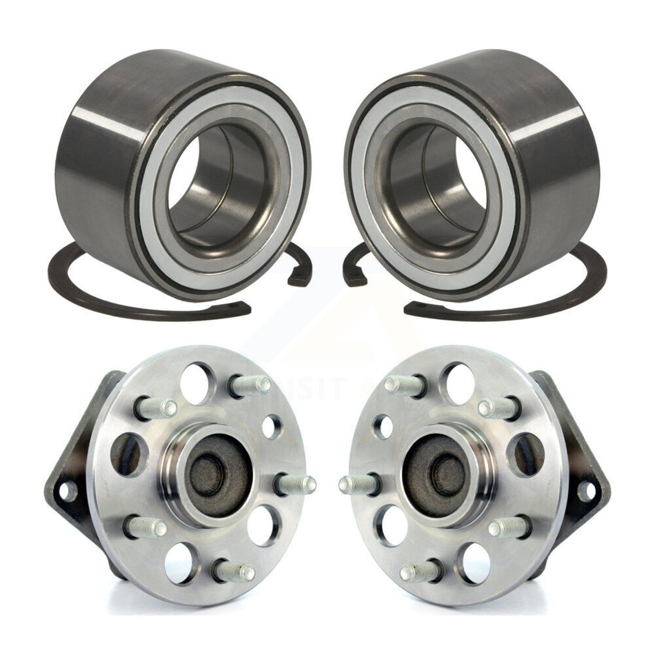 Front Rear Wheel Bearing And Hub Assembly Kit For 1998-2003 Toyota Sienna K70-101523